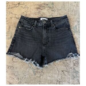 PAIGE Black Denim Shorts, Sz 27